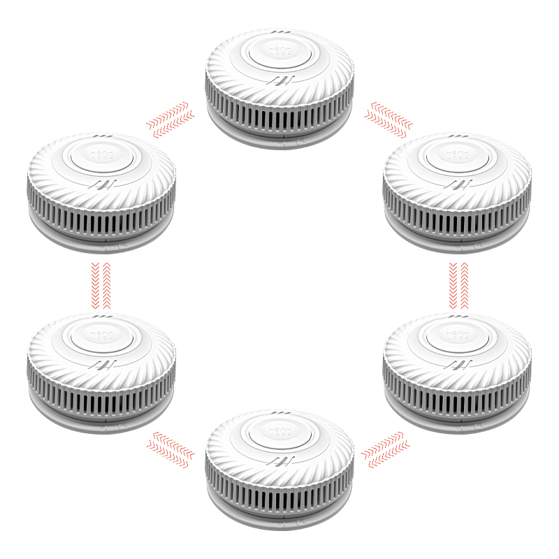 Smoke Detector Interconnected - Wzajemnie połączone czujniki dymu z 10-letnią