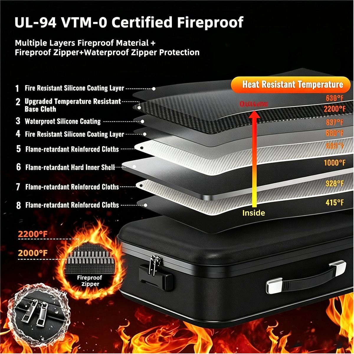 828328 Ognioodporny pojemnik n – Fire Safe Document recenzja i cena