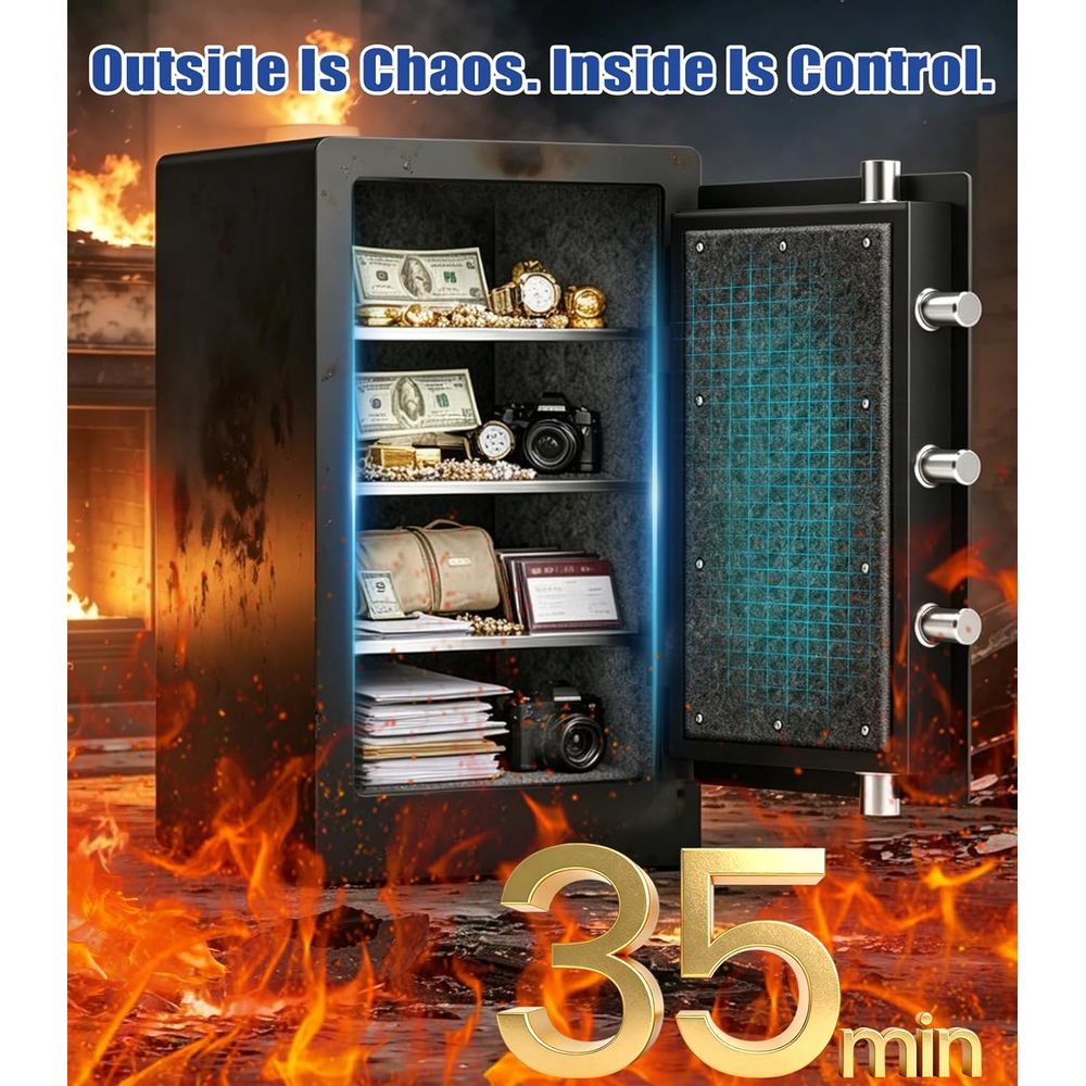 Duży sejf biometryczny z ochro – Fire Safe Document recenzja i cena