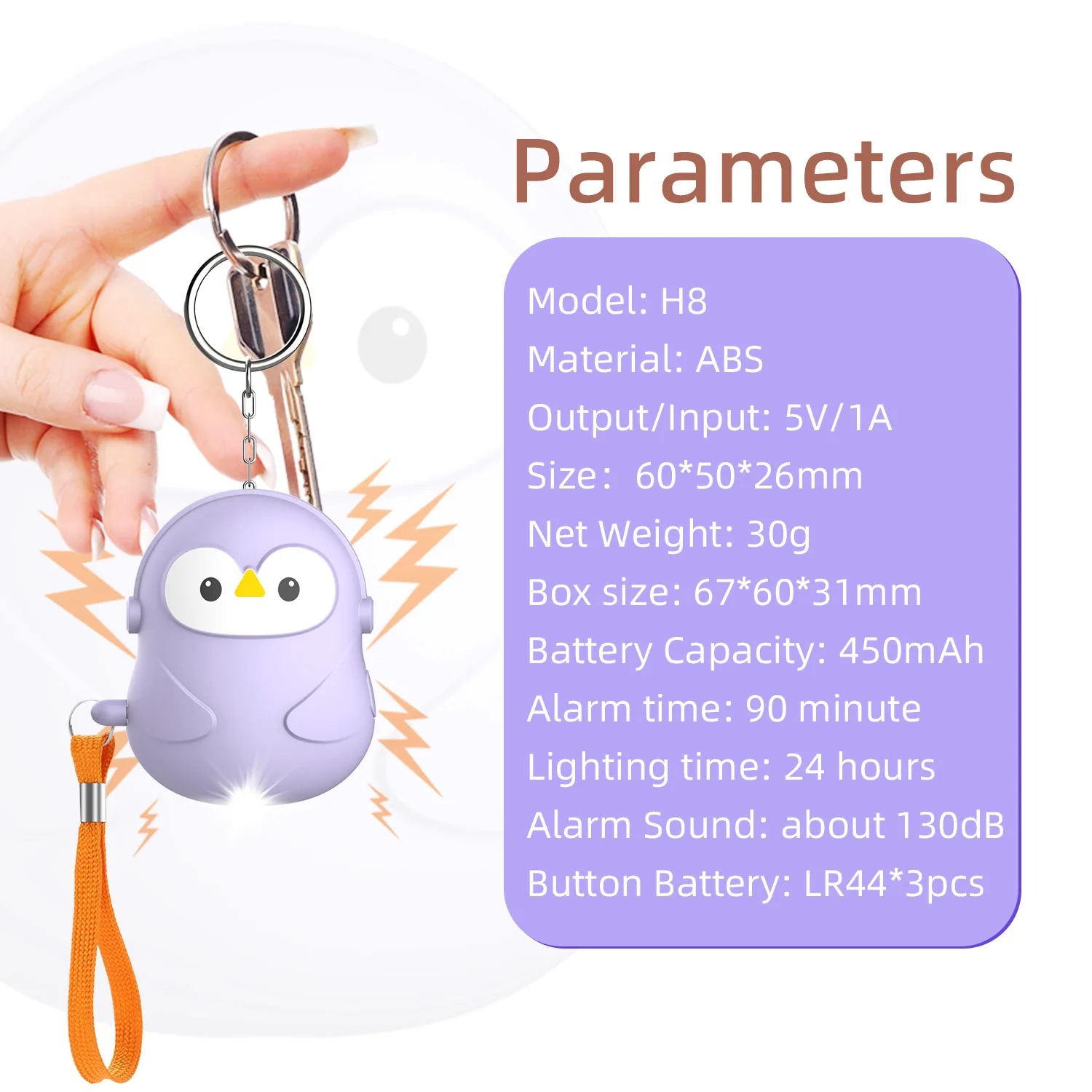 Osobisty alarm do samoobrony 5 – Personal Alarm Keychain recenzja i cena