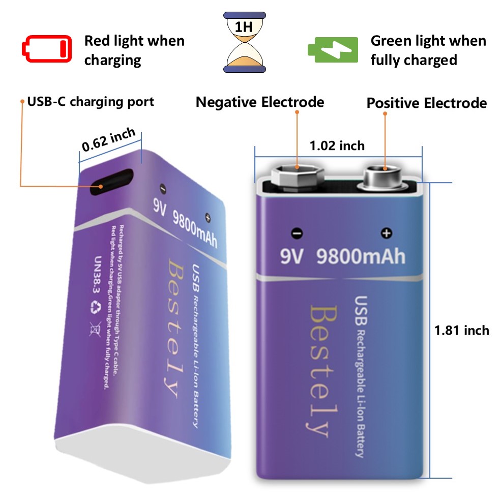 Akumulator 9V, 9800mAh, duża p – Smoke Detector Interconnected recenzja i cena