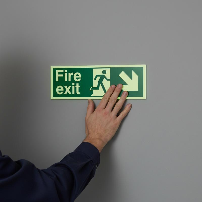 1 Arkusz Naklejek Świecących w – Emergency Exit Sign recenzja i cena